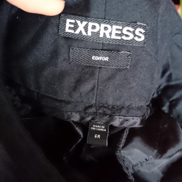 Medium Gray Express Editor Flare Pants 6R - Picture 4 of 4